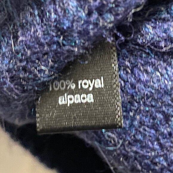 Peruvian Connection Quiet Luxury Minimalist Preppy Crop Peru Alpaca Sweater XL - Picture 4 of 5